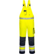 Portwest TX52 Dijon Hi-Vis Bib and Brace High Visibility 