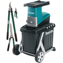 Makita UD2500 240V 2500W Electric Shredder with Soft Grip Garden Cutter Set