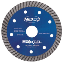 Mexco DTXCEL11522  115MM Dual Purpose -Turbo Xcell Grade Diamond Blade
