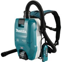Makita VC009GT201 40v 40Vmax XGT Brushless Backpack Vacuum Cleaner with 2x 5Ah Batteries and Charger