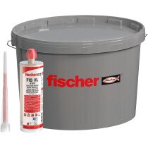 Fischer 539464 Injection Mortar FIS VL 410 C  IN A BUCKET  ( 16 x Cartridges 410 ml and 32 x Static mixer FIS MR Plus )