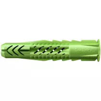 Fischer 518887 Universal plug UX GREEN 10 x 60 R with rim Pack x 20