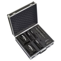 Sealey WDCKIT5 Diamond 5 Core Kit (ø38, 52 ,65, 117, 127mm Cores with Adaptors)