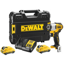 DeWalt DCF902D2-GB 12V XR Brushless 3/8" Impact Wrench with 2x 2.0Ah Batteries in TSTAK Case