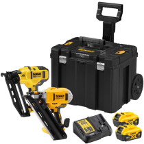 DeWalt DCK264P2T-GB 18V XR Brushless Nailer Twin Kit (DCN692/DCN660) 2 x 5.0Ah Batteries in TSTAK Mobile Storage