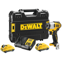 DeWalt DCF801D2-GB 12V XR Brushless Sub-Compact Impact Driver With 2 x 2Ah Batteries in TSTAK Case