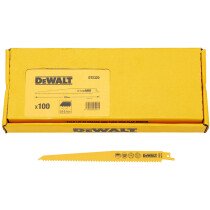 DeWalt DT2320-QZ 228mm Bi-Metal Reciprocating Saw Blades - For Fast Cuts In Wood With Nails (S111VF)  Pack x 100