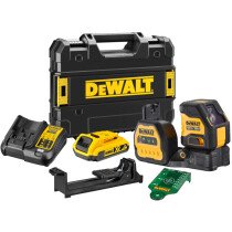 DeWalt DCE088D1G18-GB 18V Cross Line Green Beam Laser With 1 x 2.0Ah Battery In TSTAK