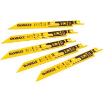 DeWalt DT2417-QZ 152mm BREAKAWAY Reciprocating Saw Blade For Metal Cutting Pack x 5