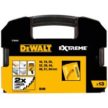 DeWalt DT90350-QZ EXTREME® Bi-Metal Hole Saw BIM General 13pc Set 