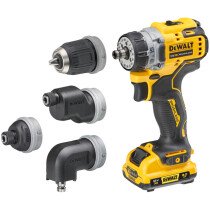 DeWalt DCD703L2T-GB 12V XR Brushless 4 x Multi-Head Drill Driver With  2 x 3.0Ah Batteries In TSTAK