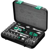 Wera 003533 Zyklop 1/4" Drive Socket Set 42 Piece Metric WER003533