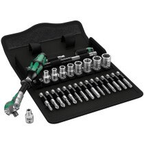 Wera 05004016001 8100 SA 6 Zyklop Speed Ratchet Metric Set 1/4in Drive WER004016