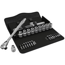 Wera 05004078001 Zyklop Metal-Switch Slim Ratchet Metric Set 1/2in Drive WER004078