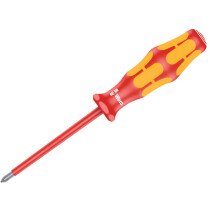 Wera WER006154  PH2 x 100mm Kraftform Plus 162i VDE Insulated Screwdriver Phillips Tip