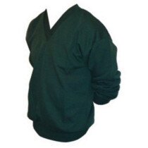 Whytes WH09 V-Neck Sweatshirt -Bottle Green - MEDIUM - Clearance Item!