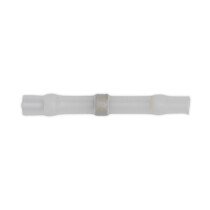 Sealey WTSSB25 Heat Shrink Butt Connector Solder Terminal 24-22 AWG White Pack of 25