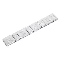 Sealey WWSA510 Wheel Weight 5 & 10g Adhesive Zinc Plated Steel Strip of 8 (4 x Each Weight) Pack of 100