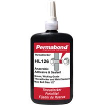 Permabond HL126  - 250ml Anaerobic Threadlocker / Retainer Adhesive Green (Pack of 4 Bottles)