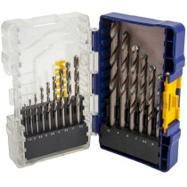 IRWIN XMS22HSS13PC 13 Piece HSS Titanium Metal Drill Bit Set