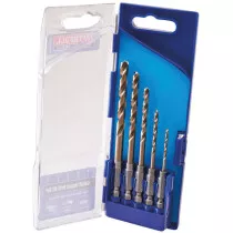 Faithfull FAIQCSET5 5 Piece (2mm - 6mm) HSS Cobalt Impact Drill Bit Set