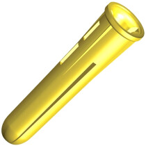Timco YPLUG Yellow Plastic Wallplug for screw gauges 4-8 (3.0-4.5mm) (Box of 100)