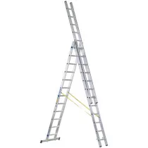 Zarges 44842 D-Rung Combination Ladder 3-Part  3 x 12 Rungs EN 131 Professional