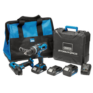 Draper 89523 CHD20SF Storm Force 20V Cordless Hammer Drill with Two Li Ion Batteries from Lawson HIS