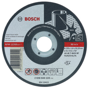 Bosch Professional 2608603513 Best for Metal-Rapido Cutting disc with Depressed Centre