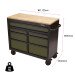 Draper 08221 B100-41GR Bunker® Workbench Roller Tool Cabinet, 7 Drawer, 41", Green