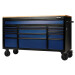 Draper 10747 BUNKER® Workbench Roller Tool Cabinet, 15 Drawer, 61", Blue