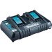 Makita DC18RD 240v Dual Port Charger For 14.4v - 18V Batteries (630869-4)