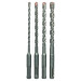 Bosch 2608578738 Sds Plus-3 Set 4 Pcs Sds Plus-3 Drill Bits:  5.5X100X160mm,  7X100X160mm, 8X100X160mm, 10X100X160mm (1 Pack Of 4)