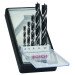 Bosch 2607010527 5Pc Robust Line Brad Point Drill Bit Set