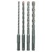 Bosch 2608578738 Sds Plus-3 Set 4 Pcs Sds Plus-3 Drill Bits:  5.5X100X160mm,  7X100X160mm, 8X100X160mm, 10X100X160mm (1 Pack Of 4)