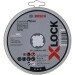 Bosch PRO 2608619267 X-Lock Standard For Inox 10X125X1X22.23mm Straight Cutting  Wa 60 T Bf, 10 X 125 X 1 X 22.23mm (Pack Of 10)