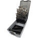Heller 29381-5 25 Piece 1-13mm HSS-G Metal Drill Bit Set in Plastic Cassette