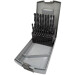 Heller 29647-2 19 Piece 1mm - 10mm x 0.5mm HSS Drill Bit Set in Plastic Cassette