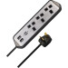 Brennenstuhl 3593410 estilo Corner Extension Lead 240V 3-Gang 13A Black 2m