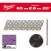 Milwaukee 4932492591 65mm x 2.8mm Round Head Ring Shank Galvanised Collated Nails, PK2000