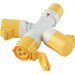 Clarke 6160700 GAP1 110V 16A 3-Way Generator Adaptor Plug