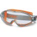 Uvex 9302-245 Ultrasonic Orange Frame Clear Lens Safety Goggle