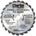 Clarke 6501073 Replacement Blade for CTS18 - 250mm x 24T - 30mm Bore