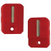 StealthMounts BH-M18-S-RED-2 Red Stubby Bit Holder for Milwaukee M18 (2 Pack)