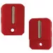 StealthMounts BH-M18-S-RED-2 Red Stubby Bit Holder for Milwaukee M18 (2 Pack)