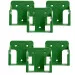StealthMounts BM-MHH18-GRN-6 Green Battery Mounts for Hikoki/Metabo HPT/Hitachi 18V (6 Pack)