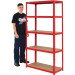 Clarke 6600736 CSM5100RP 100kg Boltless Shelving (Red)