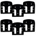 StealthMounts BM-CAS18-BLK-6 Black Battery Mounts for Cordless Alliance Systems (6 Pack)