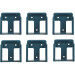 StealthMounts BM-MK18-BLU-6 Blue Battery Mounts for Makita 18V (6 Pack)
