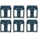 StealthMounts BM-MK40-BLU-6 Blue Battery Mounts for Makita 40V XGT (6 Pack)